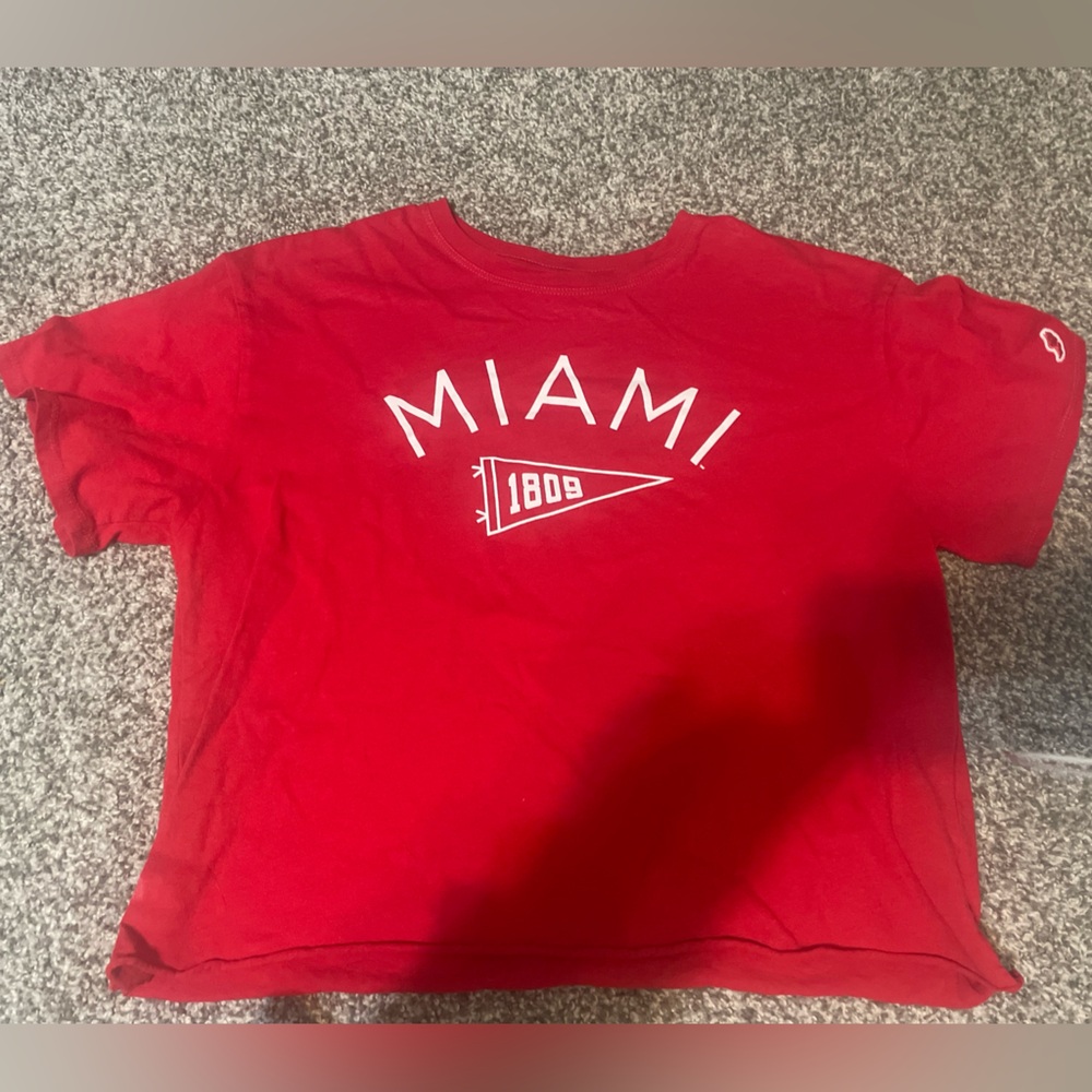 Red Miami Graphic Tee - Short Sleeve